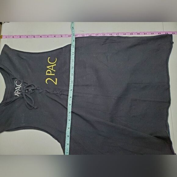 Custom Tupac Sleeveless Top with Rose "Don't ask me why, Ask me how" - Picture 5 of 8